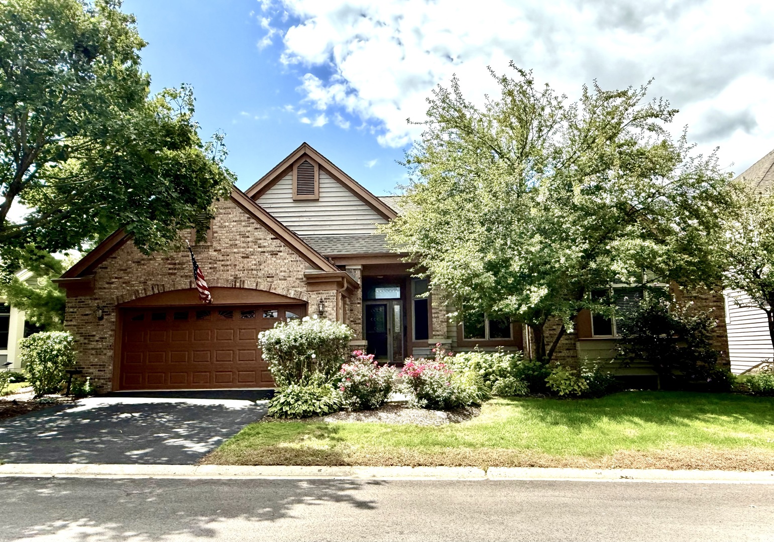 front view of house with a yard