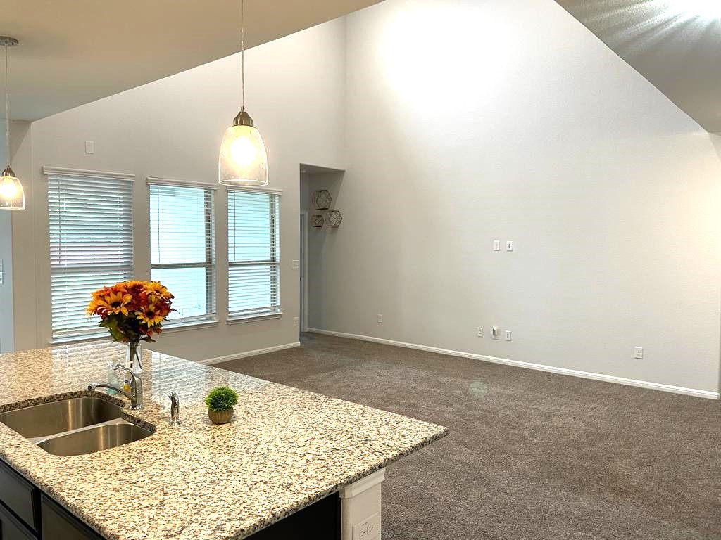 2709 Fortezza Way Round Rock, TX 78665 - Photo 10 of 39 a kitchen with a sink and a wooden cabinets