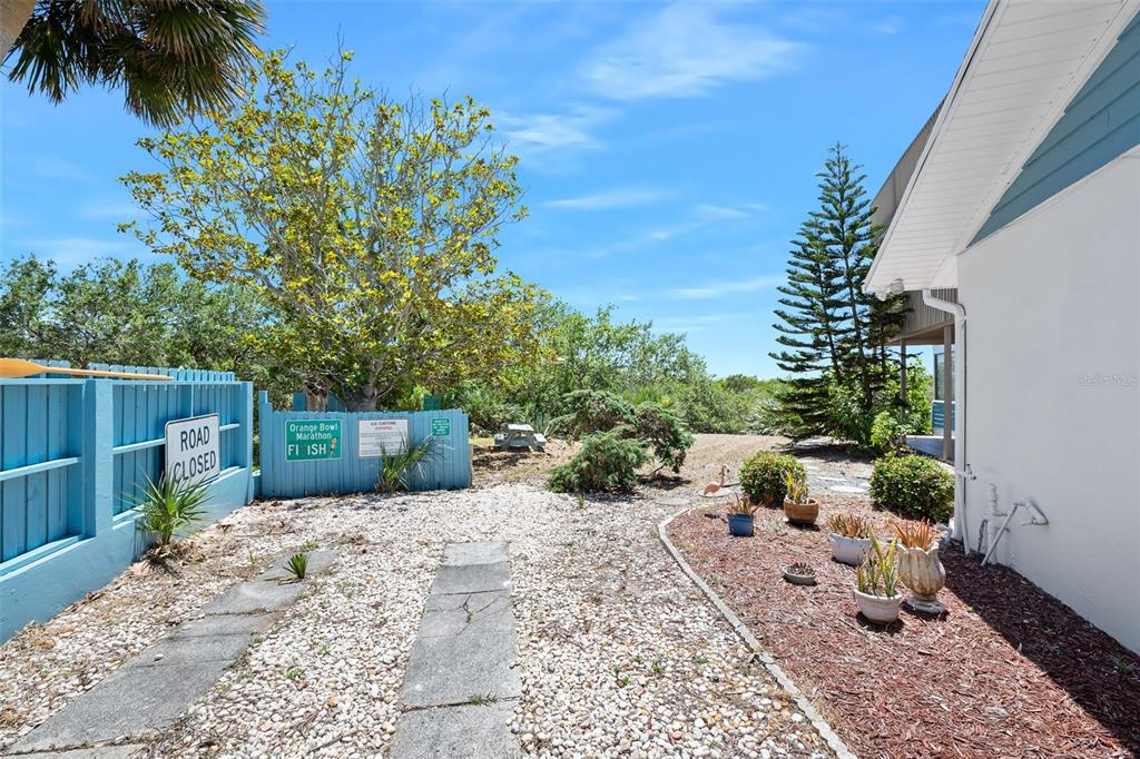 14 Marsh Court Ponce Inlet, FL 32127 - Photo 57 of 68 a view of a backyard with a garden