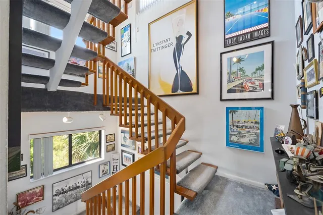 a kitchen with lots of counter top space