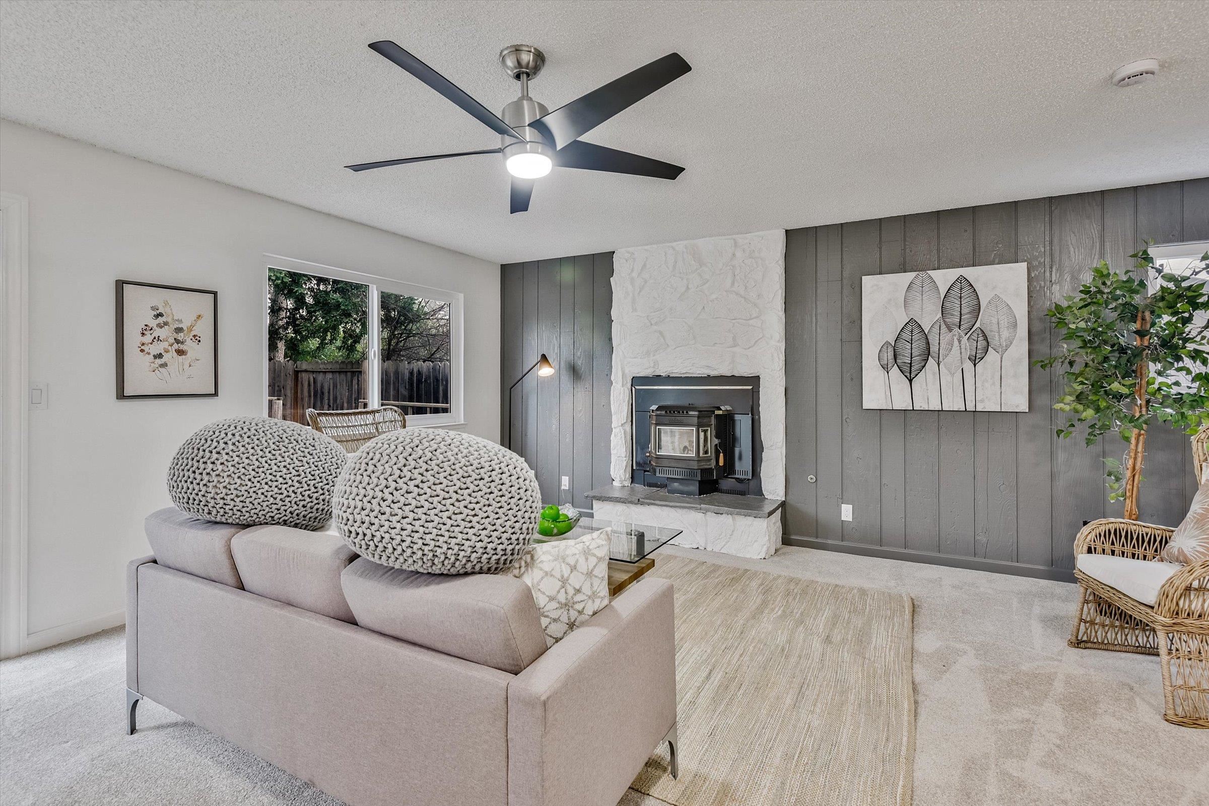 1524 Ridgewood Drive Martinez, CA 94553 - Photo 26 of 33 a living room with furniture and a fireplace