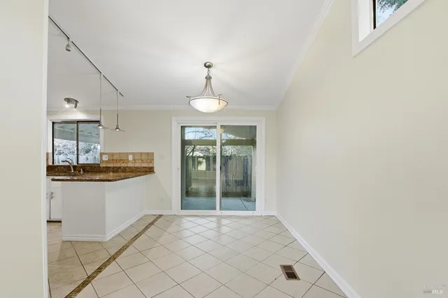 a view of an empty room