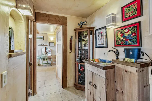 a view of a kitchen and utility room
