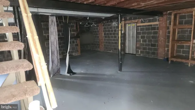 a view of storage and utility room