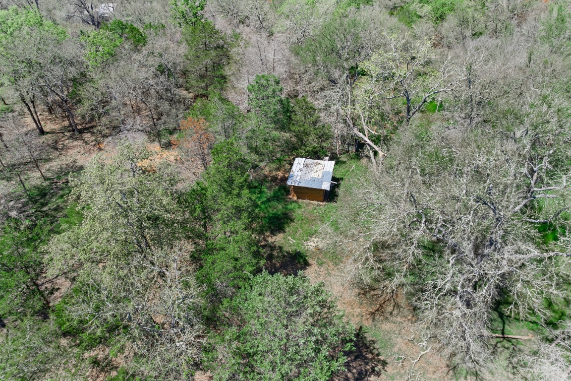 445 St Johns Road Dale, TX 78616 - Photo 14 of 17 a backyard of a house with lots of green space and trees all around