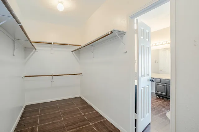 a view of a walk in closet