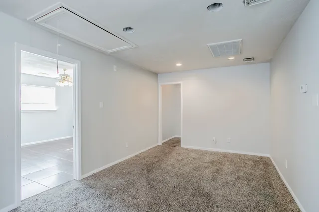 a view of an empty room