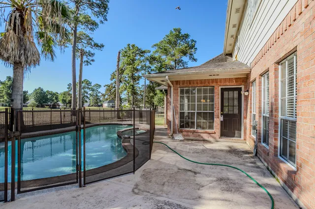 a house view with a garden space