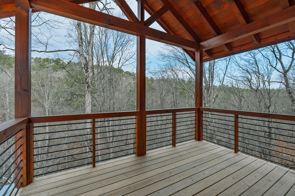 138 Rhondas Way Ellijay, GA 30540 - Photo 20 of 26 a view of a balcony with wooden floor