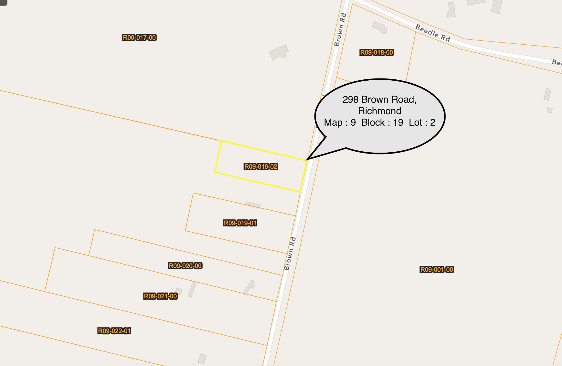 298 Brown Road Richmond, ME 04357 - Photo 5 of 6 Tax Map - 298 Brown Road