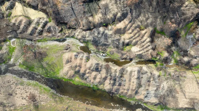 a backyard of a house