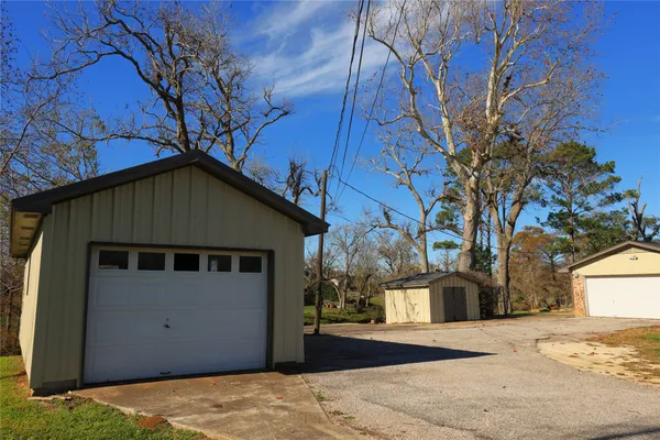 a house with trees in front of it