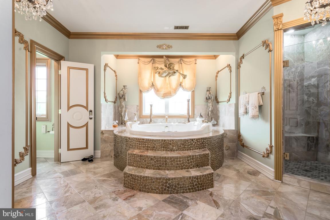 6779 Keller Lime Plant Road Frederick, MD 21703 - Photo 44 of 74 a spacious bathroom with a granite countertop sink toilet and shower