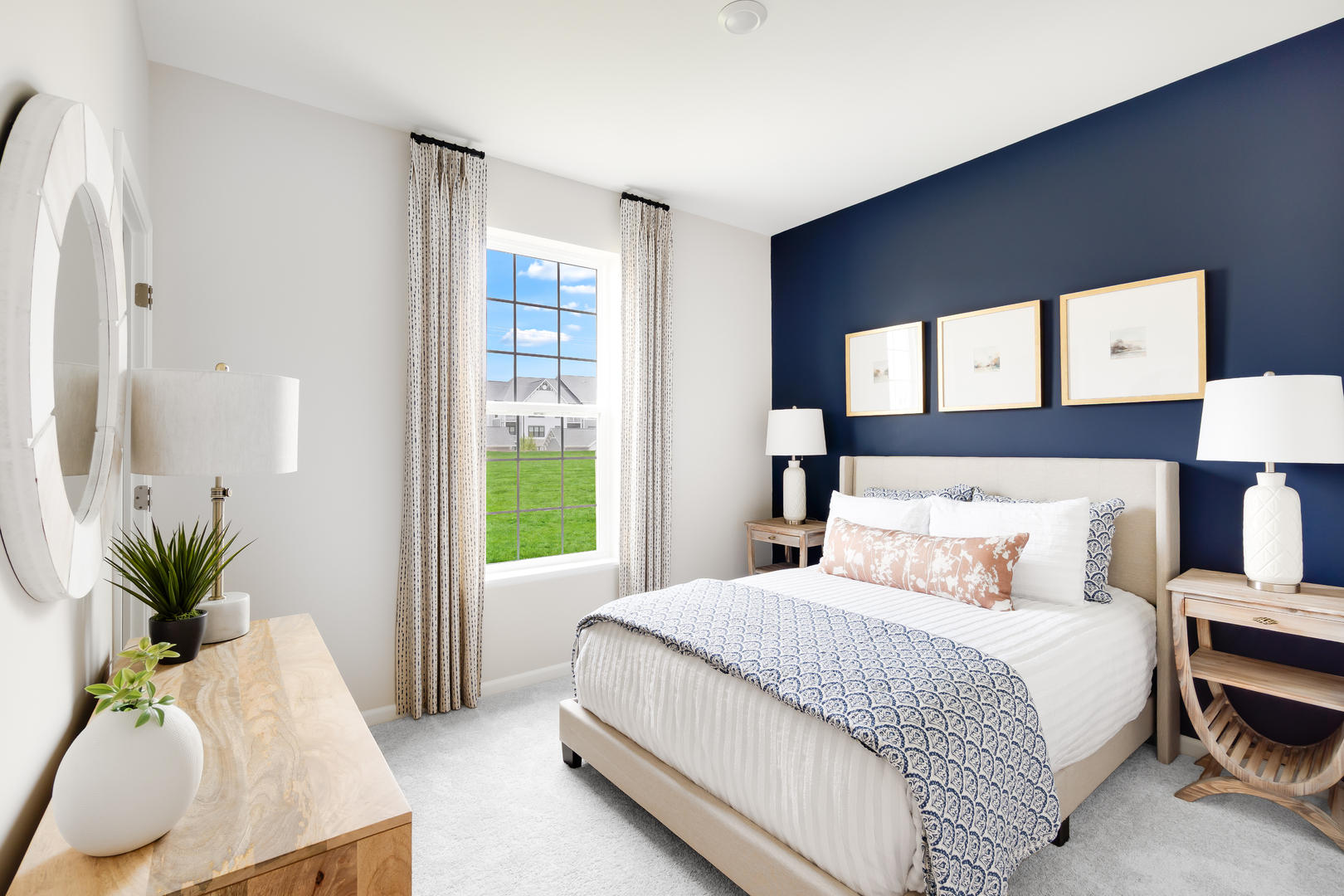 430 Cottrell Lane Aurora, IL 60506 - Photo 13 of 17 a bedroom with a bed and a potted plant