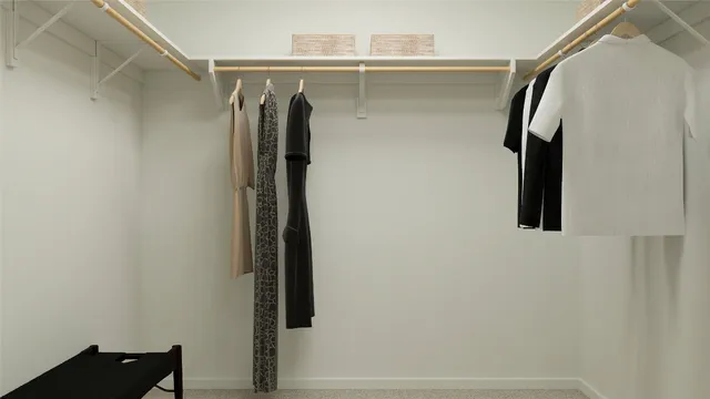 a view of walk in closet