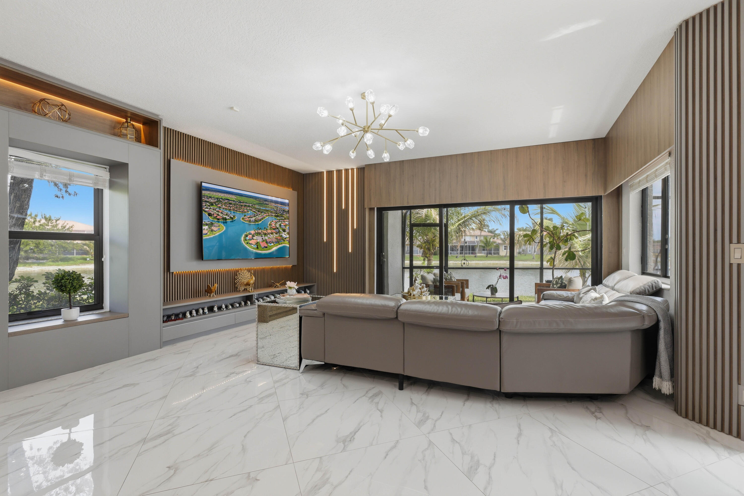 22257 Vista Lago Drive Boca Raton, FL 33428 - Photo 20 of 82 a living room with furniture and a large window