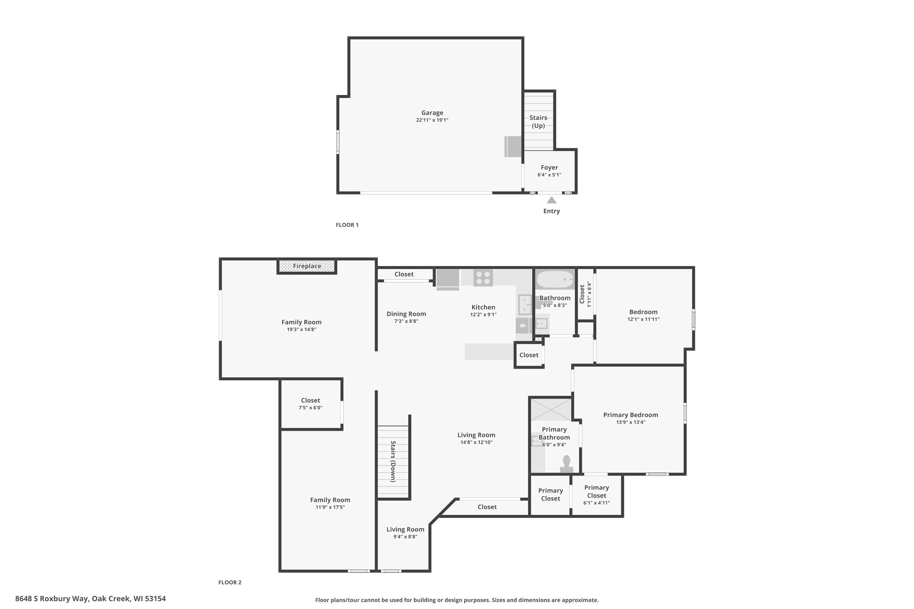 8648 Roxbury Way Oak Creek, WI 53154 - Photo 38 of 38 Combined Floorplans