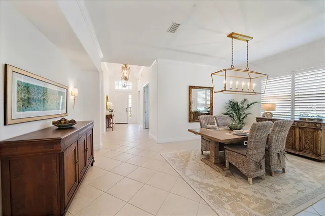 a view of a livingroom with furniture and a table