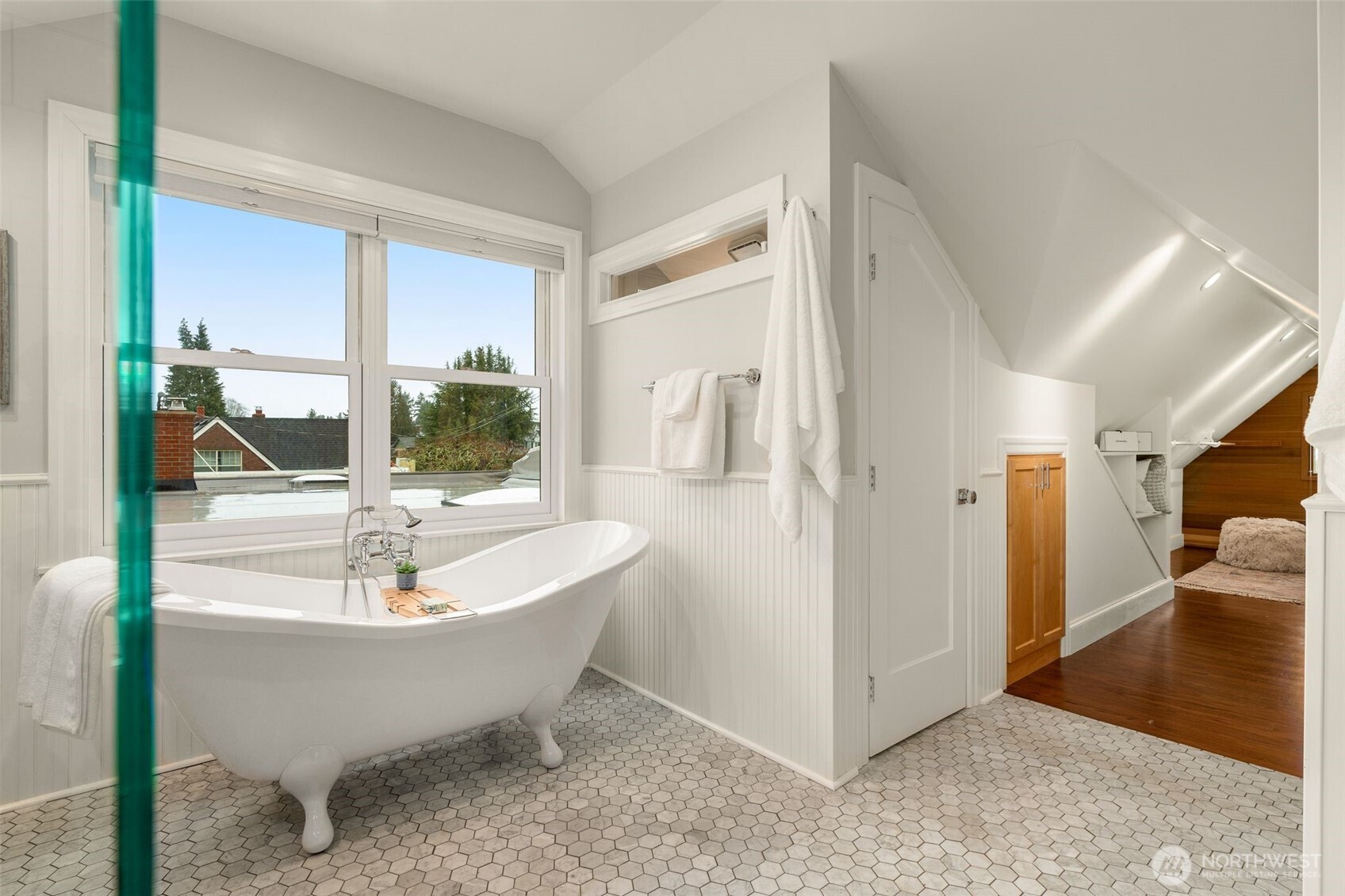 2351 47th Avenue Southwest Seattle, WA 98116 - Photo 24 of 40 a view of a bathtub in a room
