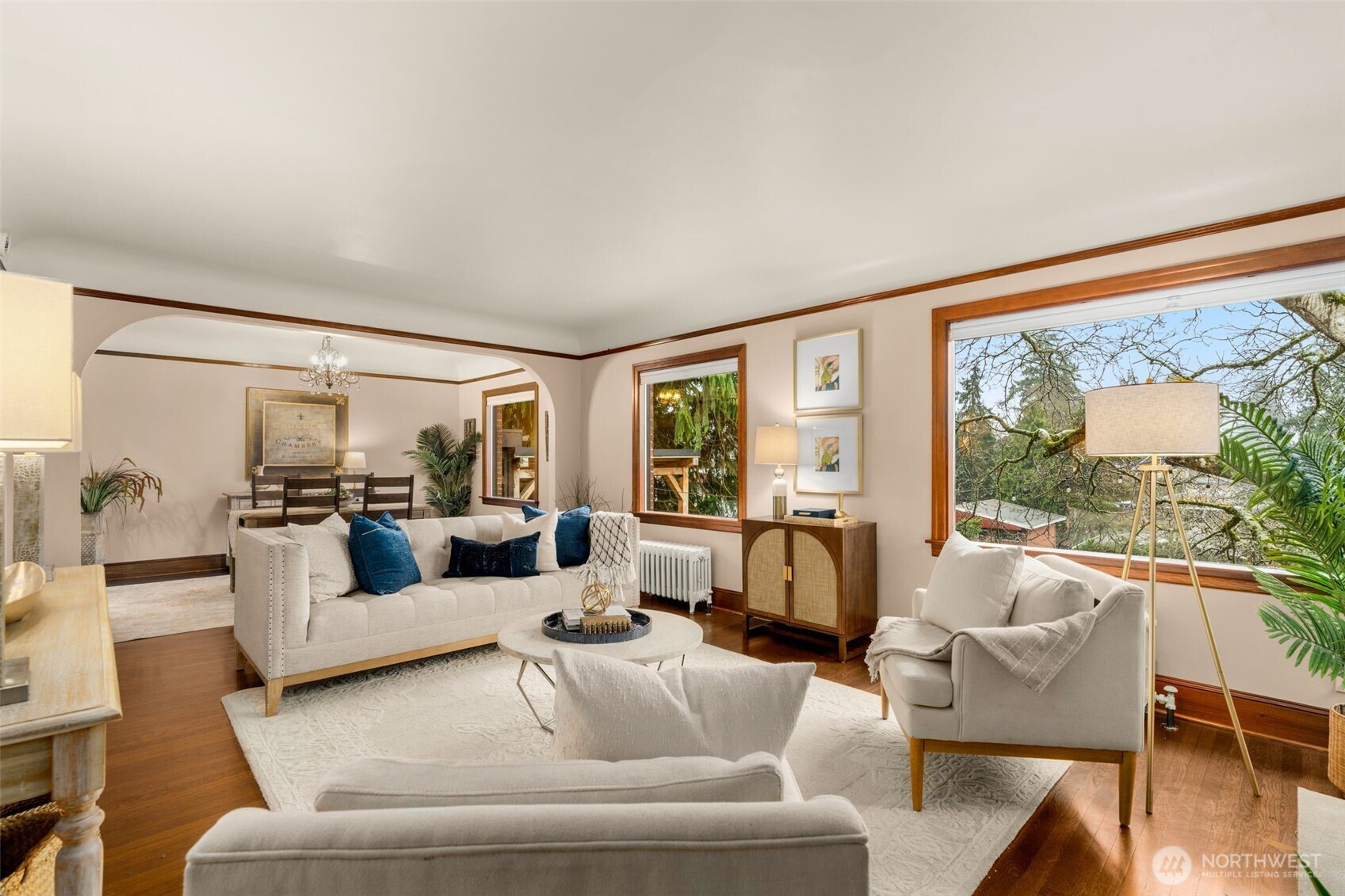 2351 47th Avenue Southwest Seattle, WA 98116 - Photo 7 of 40 a living room with furniture and a large window