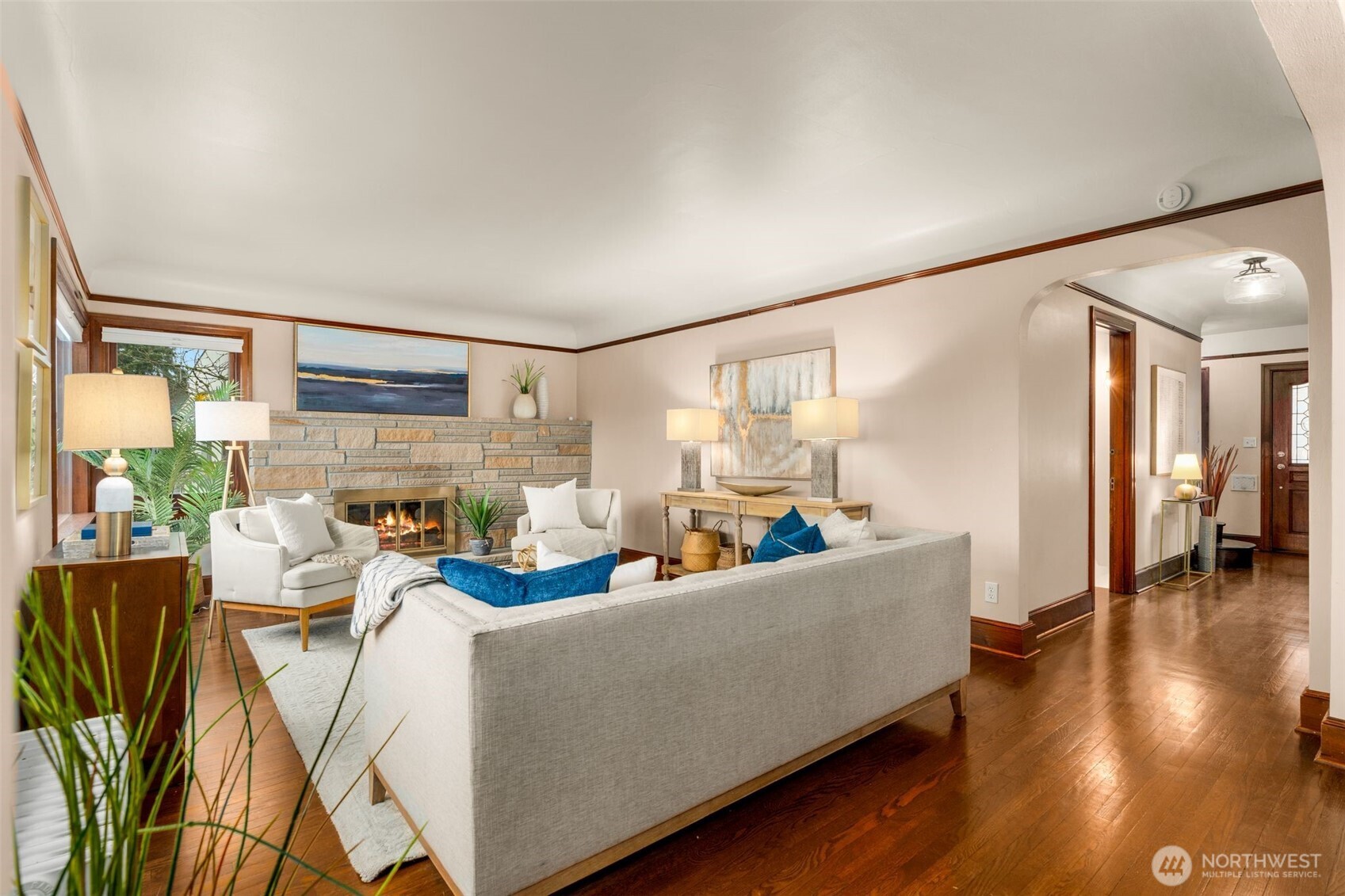 2351 47th Avenue Southwest Seattle, WA 98116 - Photo 10 of 40 a living room with furniture and a large window