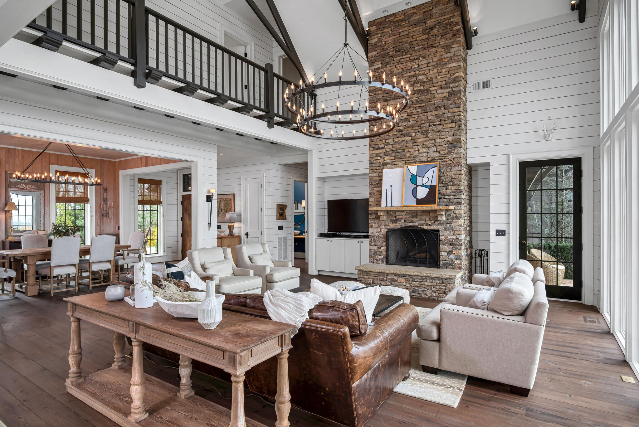1801 Laurel Ridge Drive Nashville, TN 37215 - Photo 13 of 65 a living room with furniture a fireplace and a table