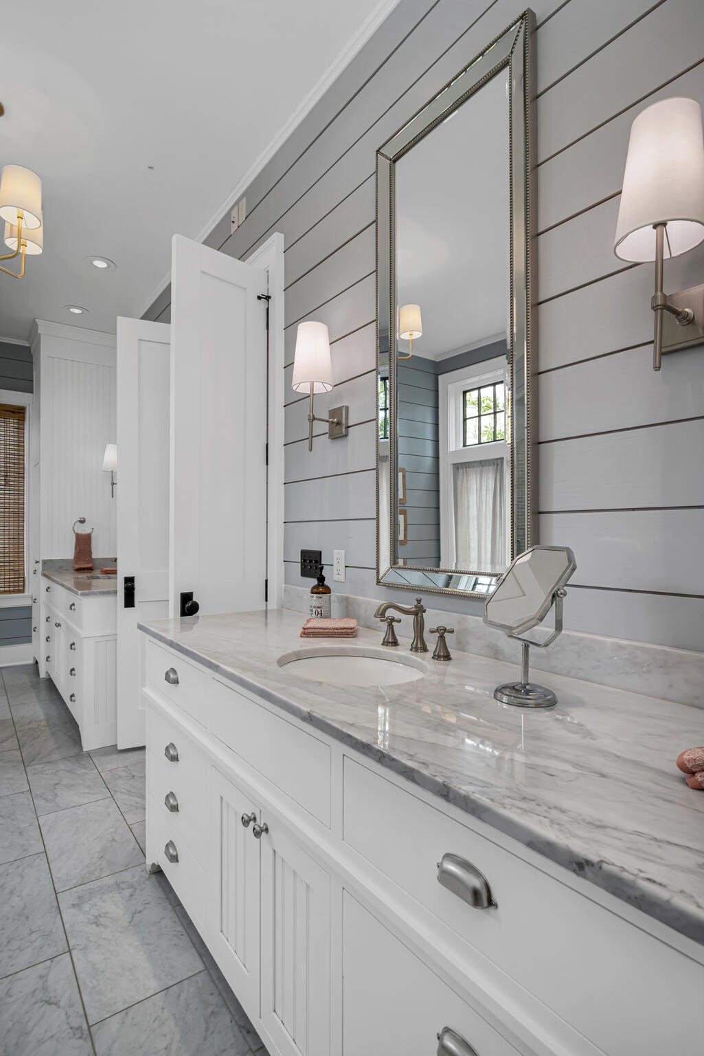 1801 Laurel Ridge Drive Nashville, TN 37215 - Photo 29 of 65 a large bathroom with a double vanity sink and a mirror