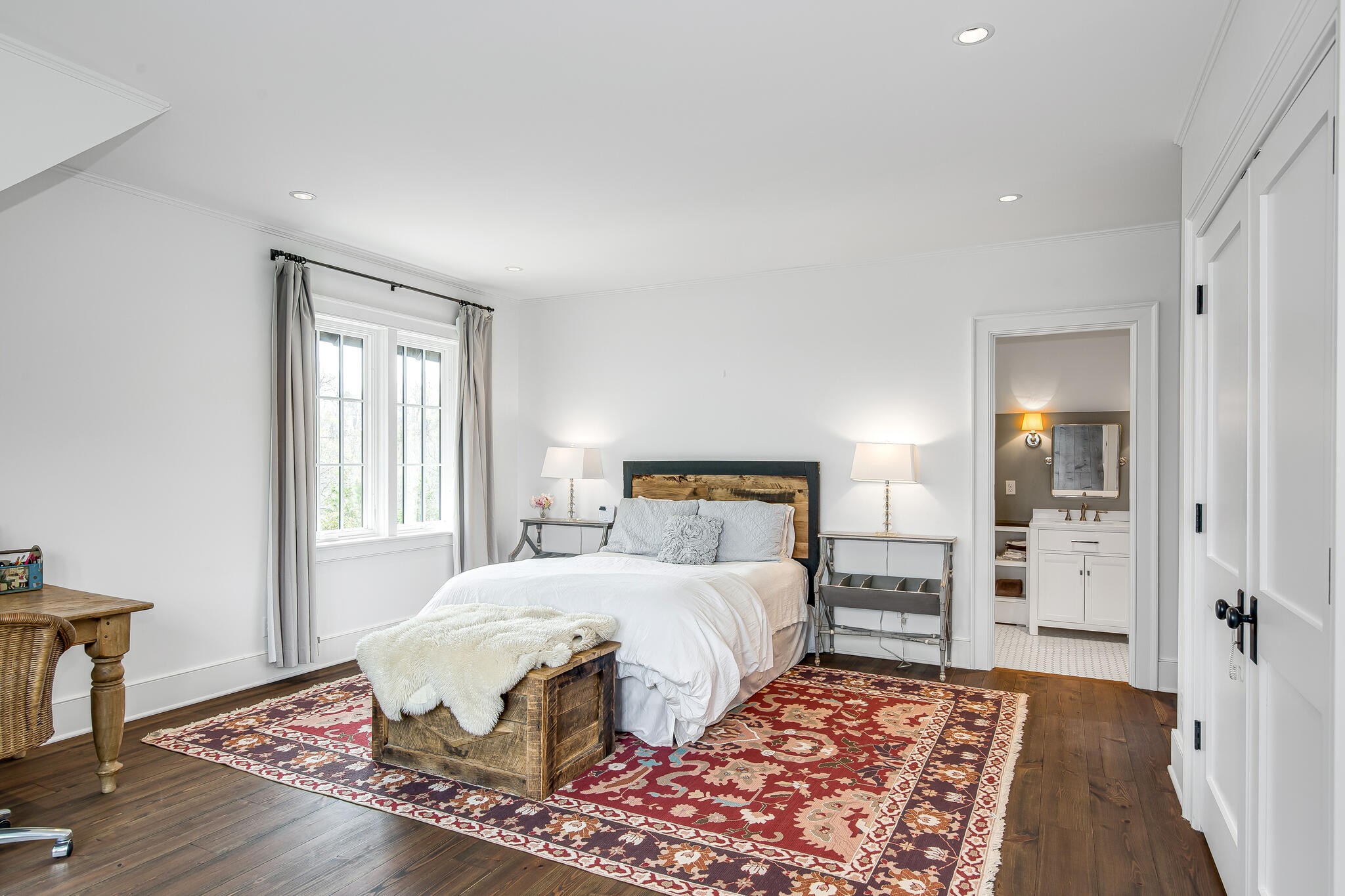 1801 Laurel Ridge Drive Nashville, TN 37215 - Photo 32 of 65 a bedroom with a bed and wooden floor