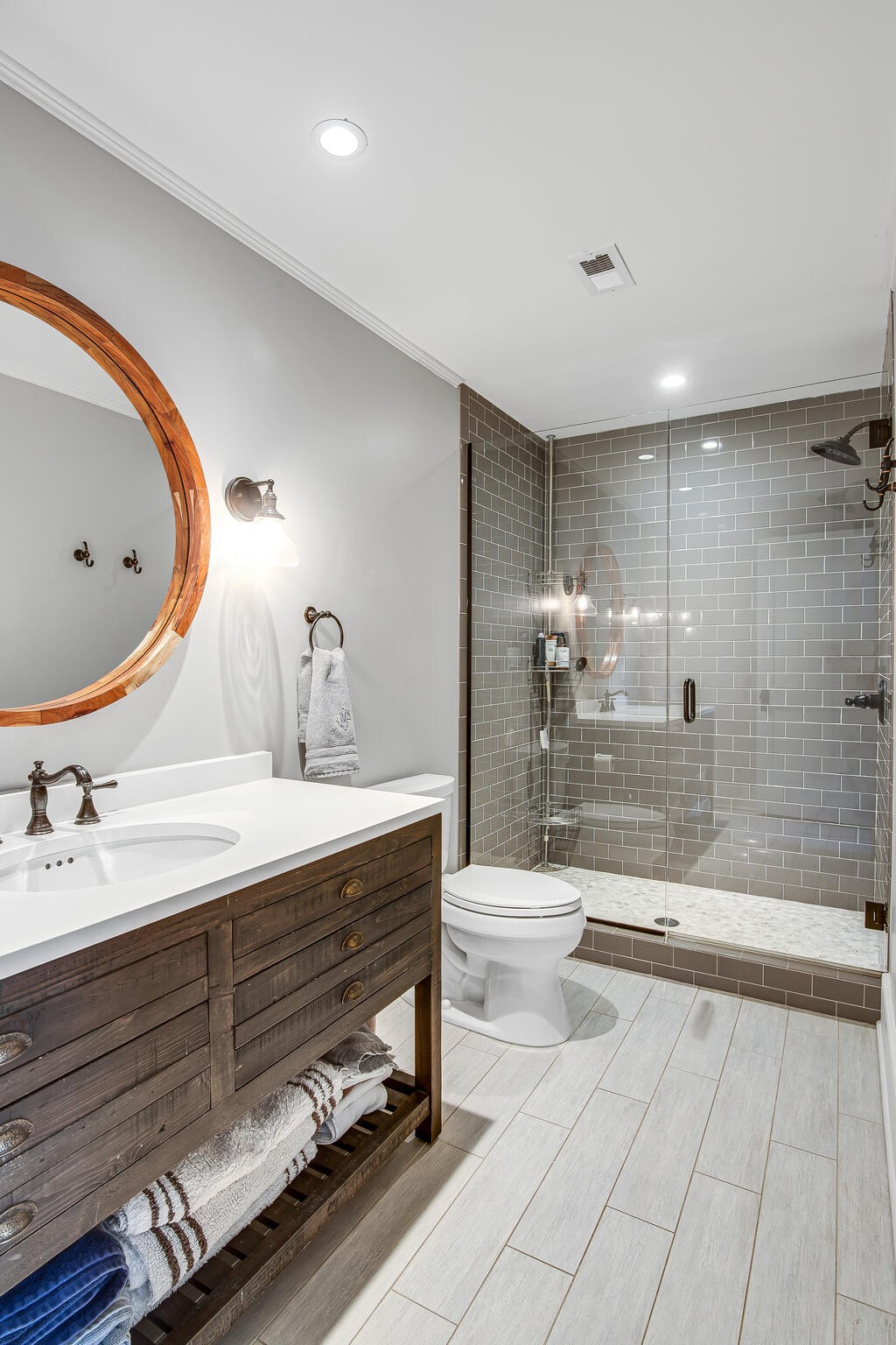1801 Laurel Ridge Drive Nashville, TN 37215 - Photo 38 of 65 a bathroom with a double vanity sink toilet and shower