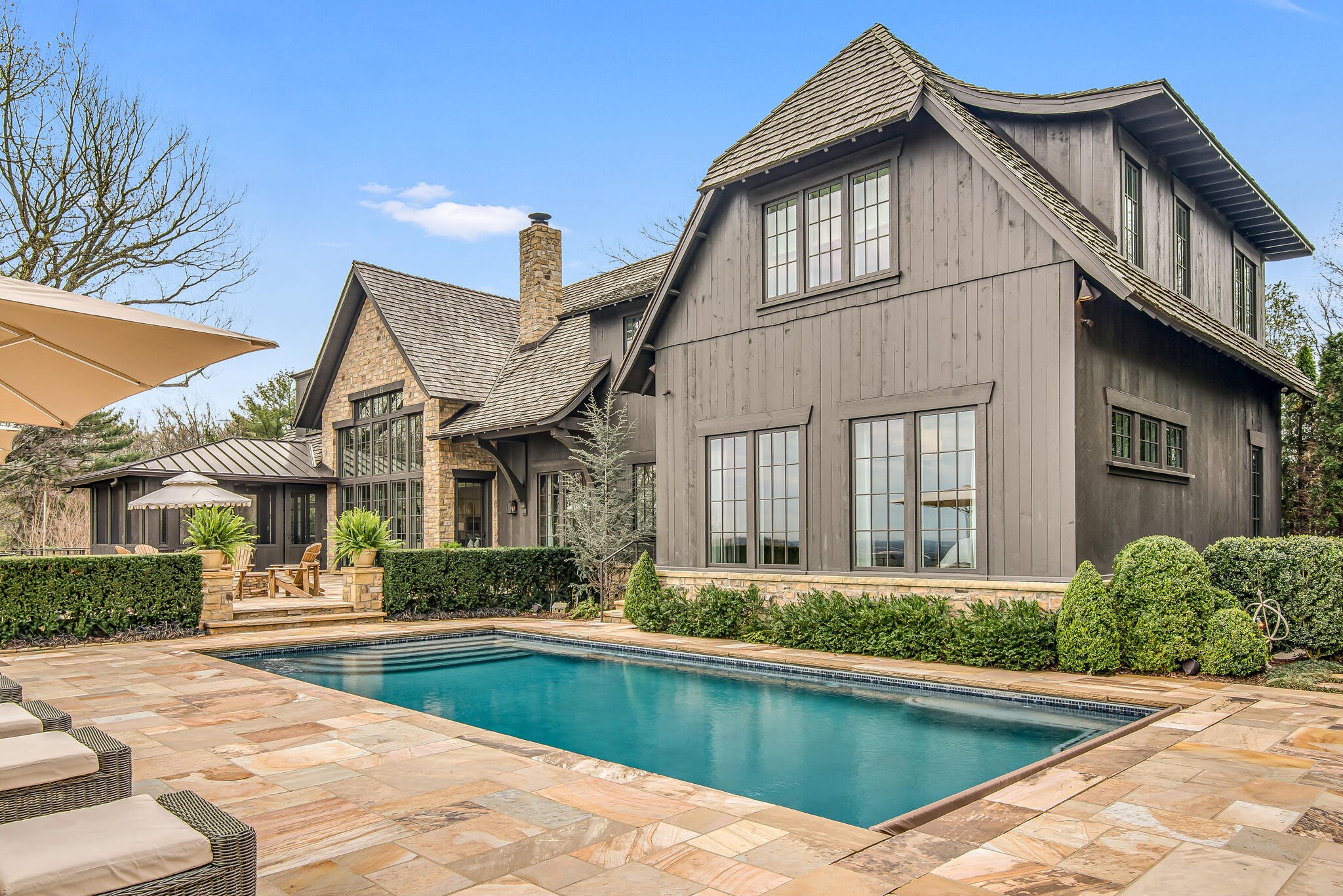 1801 Laurel Ridge Drive Nashville, TN 37215 - Photo 57 of 65 a front view of a house with swimming pool