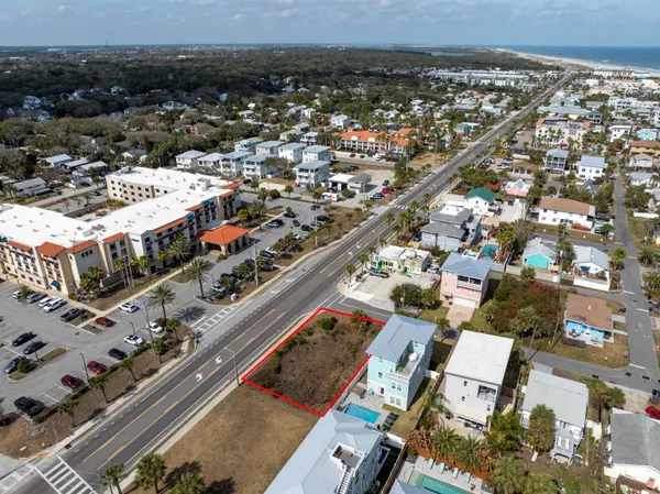 an aerial view of a city