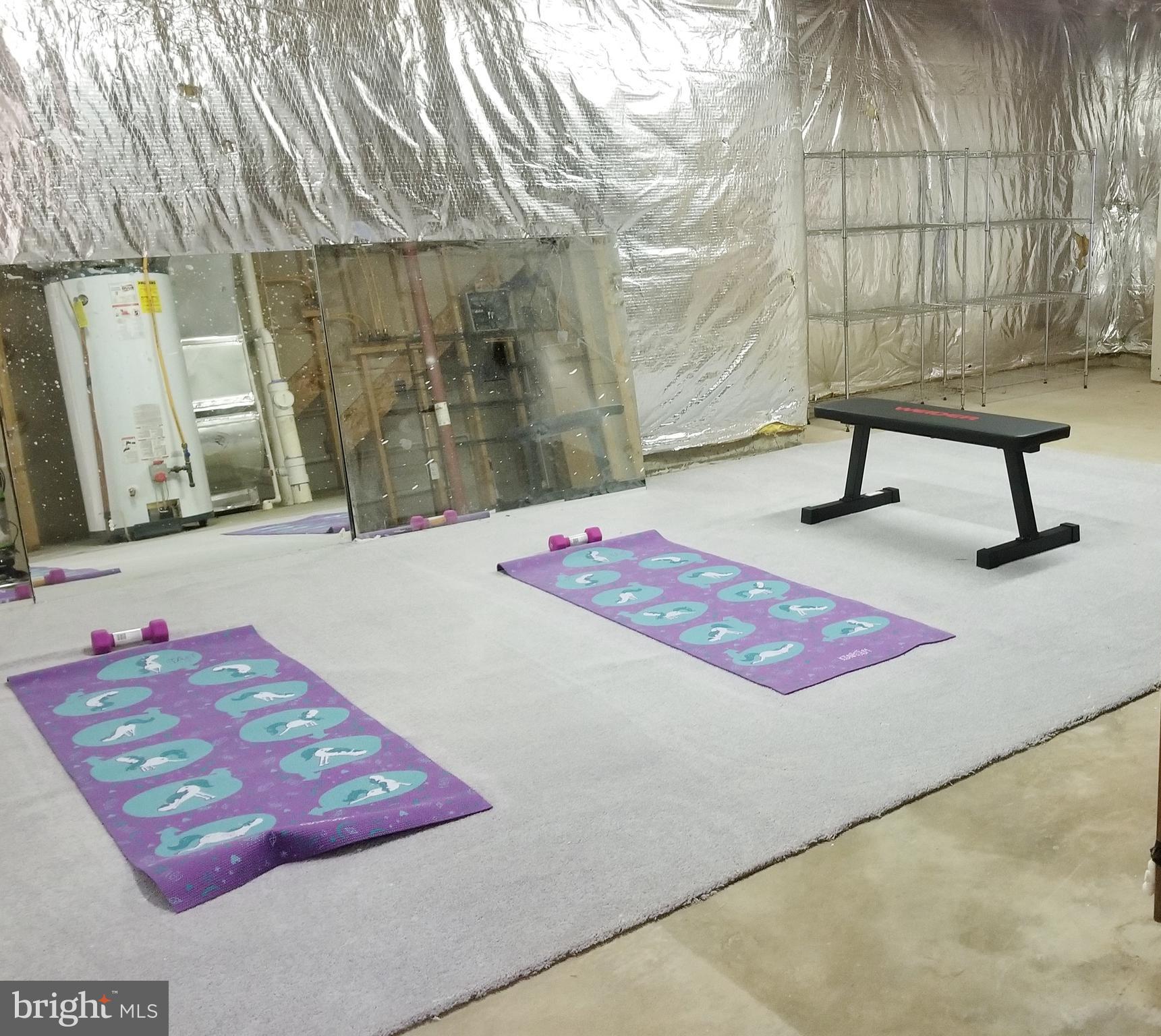 1818 Weybridge Road Frederick, MD 21702 - Photo 40 of 47 Exercise room. Unfinished with mechanicals