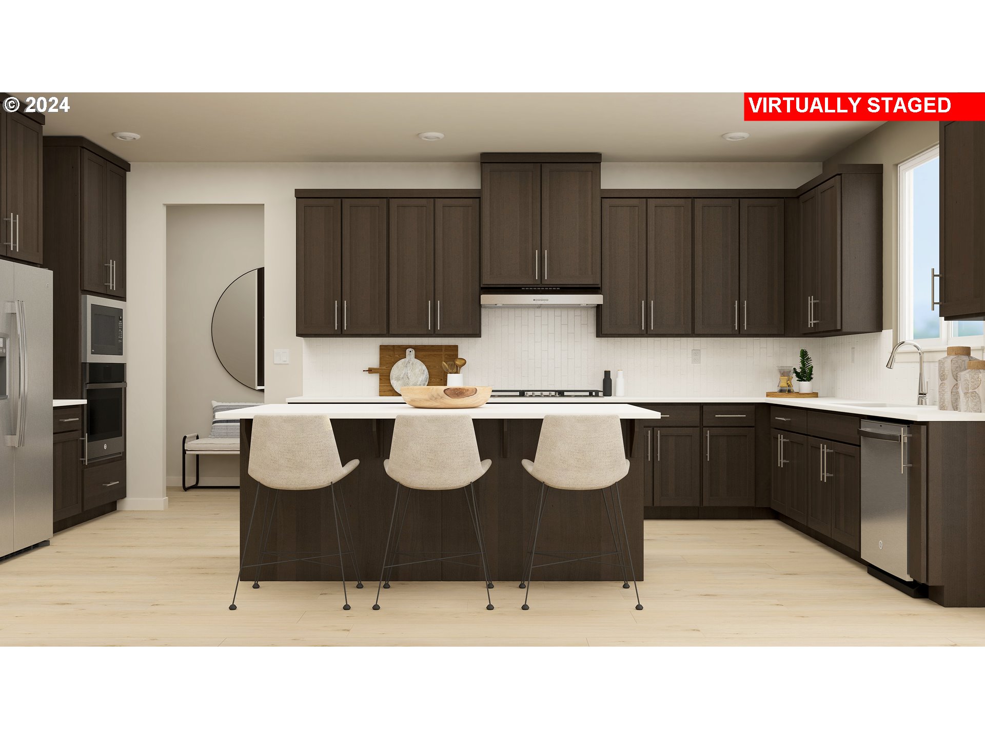 3608 Northeast 170th Street Vancouver, WA 98686 - Photo 12 of 26 a kitchen with a sink and white cabinets