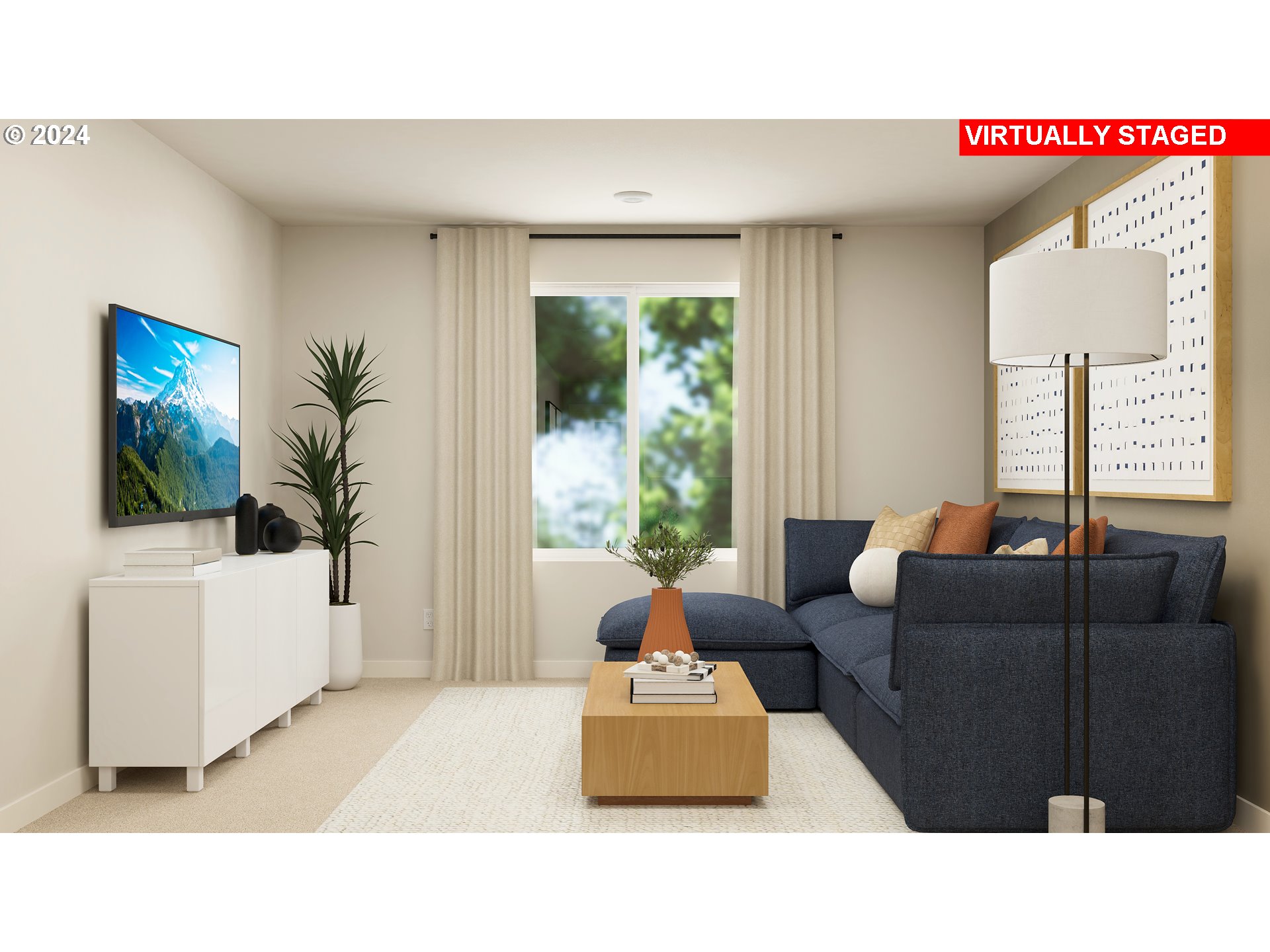 3608 Northeast 170th Street Vancouver, WA 98686 - Photo 20 of 26 a living room with furniture and a flat screen tv