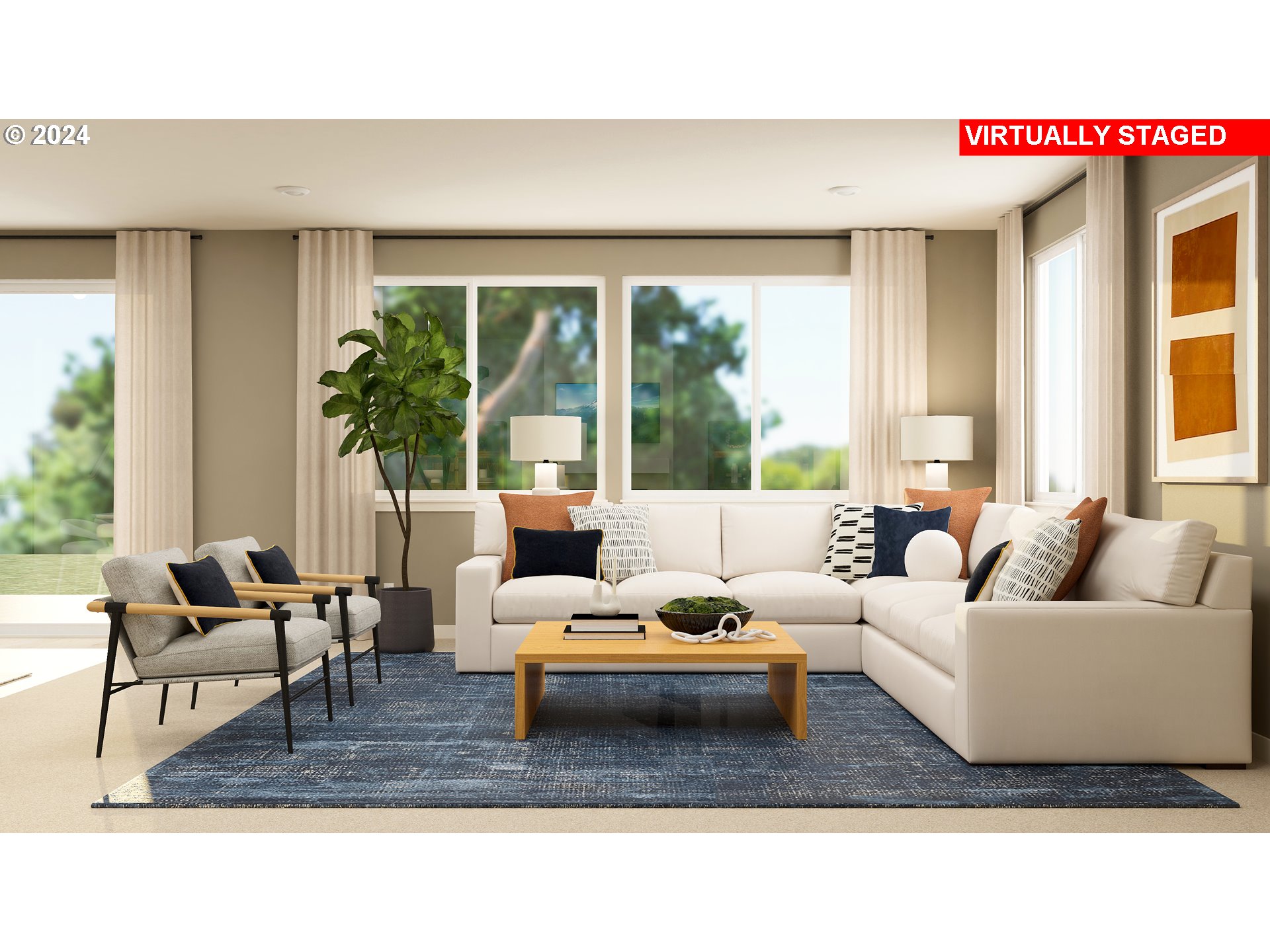 3608 Northeast 170th Street Vancouver, WA 98686 - Photo 5 of 26 a living room with furniture and a large window