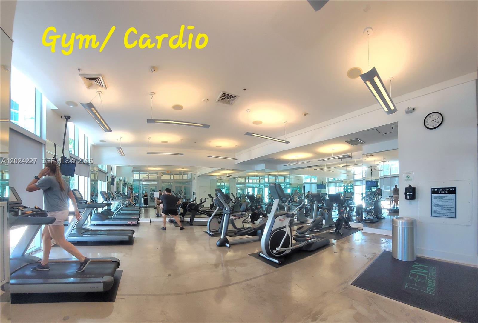 90 Southwest 3rd Street, Unit 2208 Miami, FL 33130 - Photo 24 of 56 a view of a room with gym equipment