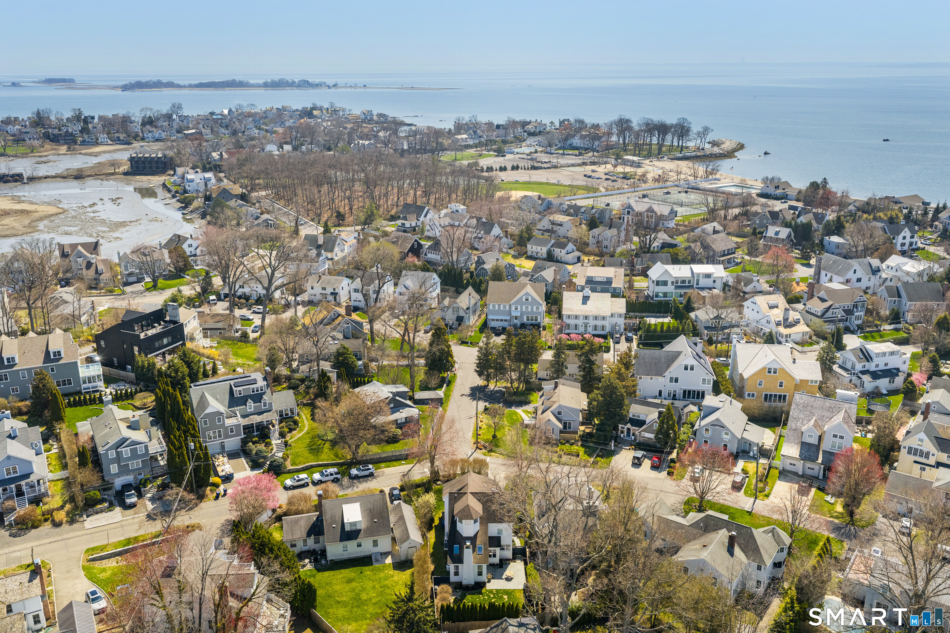 22 Craw Avenue Norwalk, CT 06853 - Photo 39 of 40 an aerial view of a city with lots of residential buildings
