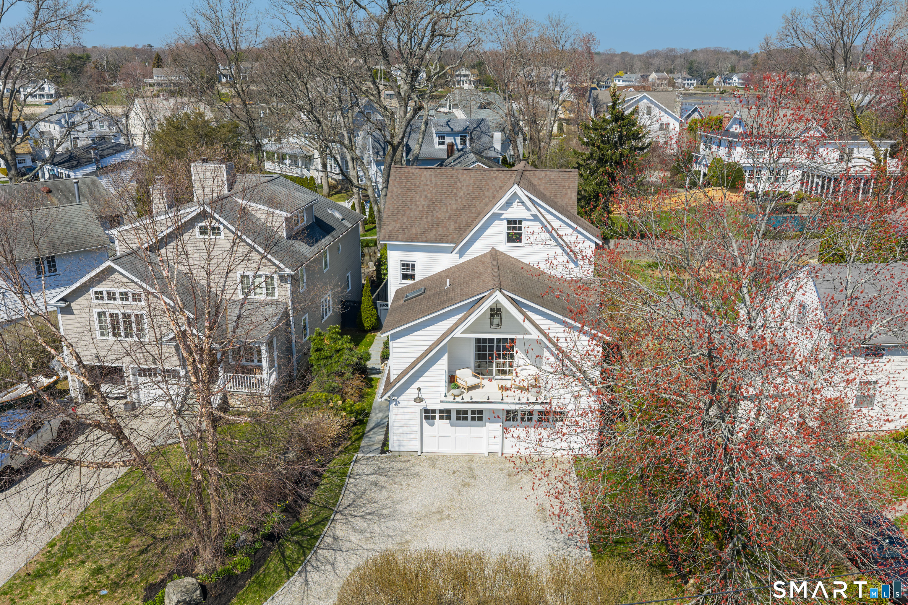 22 Craw Avenue Norwalk, CT 06853 - Photo 40 of 40 a view of a big house with a big yard and large trees