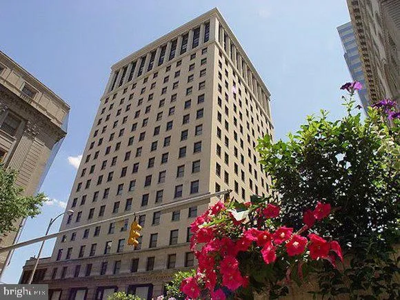 a front view of a building