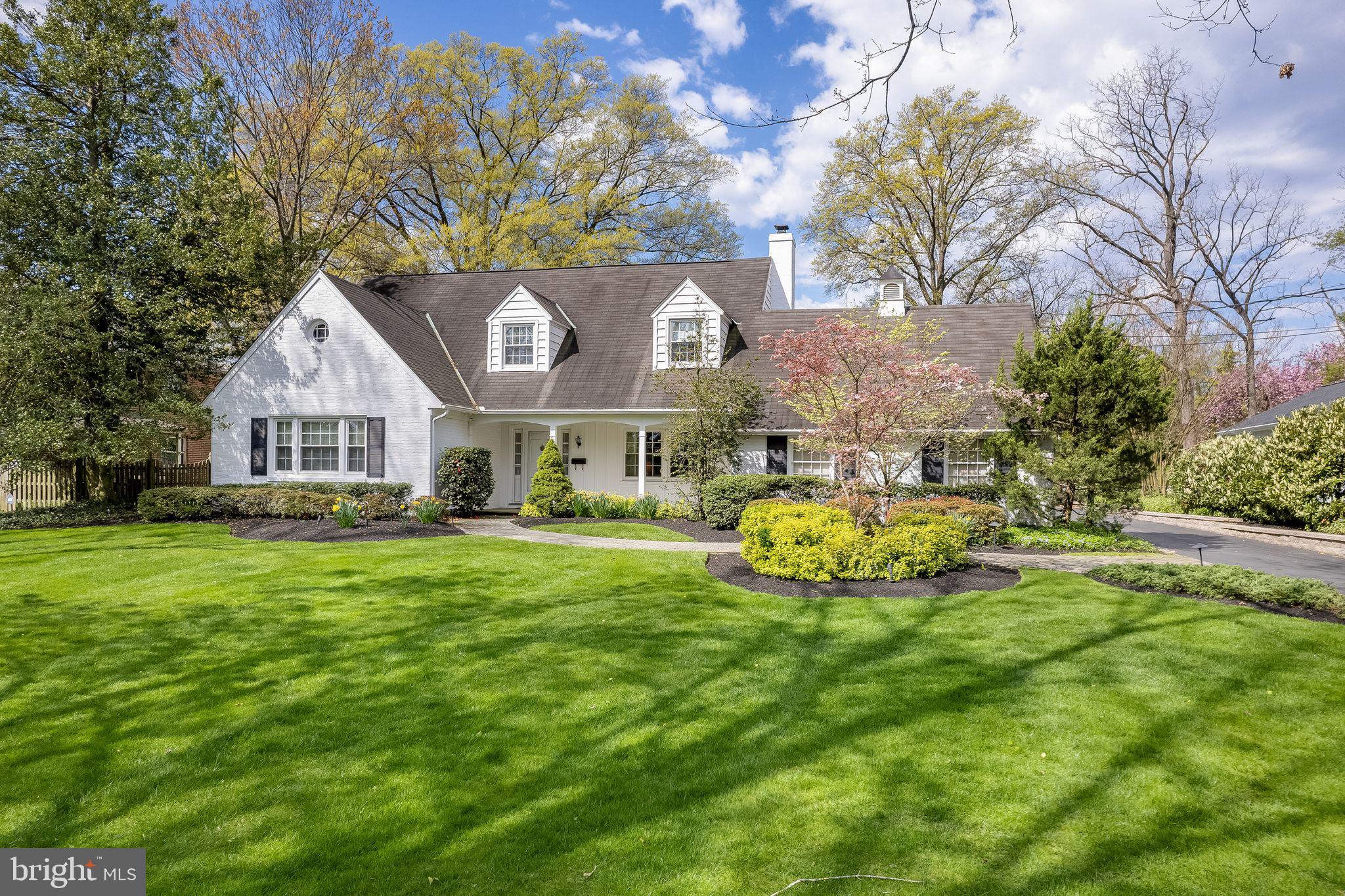624 Warwick Road Haddonfield, NJ 08033 - Photo 43 of 43 a front view of a house with garden and trees
