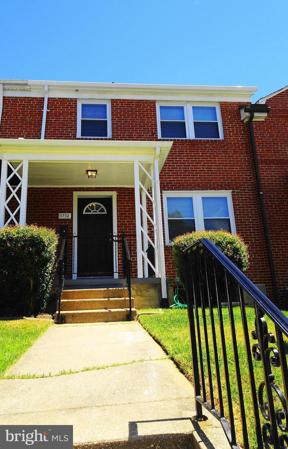 1732 Hartsdale Road Baltimore, MD 21239 - Photo 6 of 30 covered & gated front porch