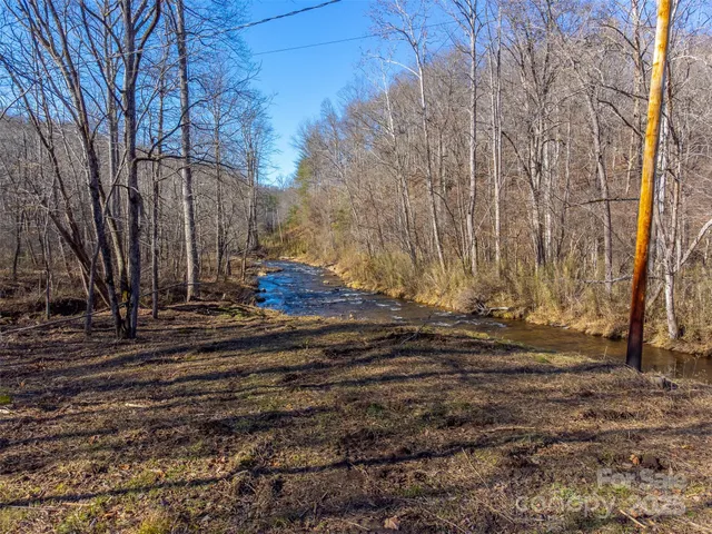 a view of backyard of house