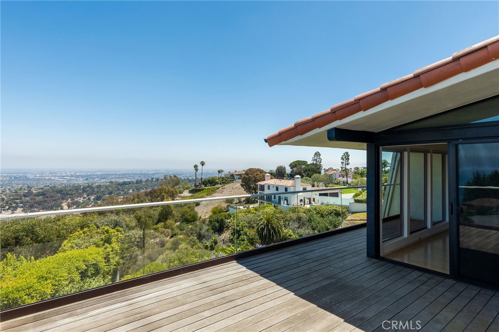 972 Via Rincon Palos Verdes Estates, CA 90274 - Photo 16 of 37 a view of a balcony with wooden floor and fence