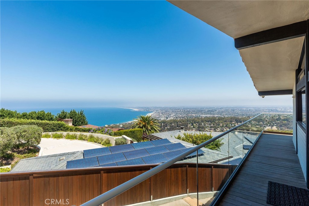 972 Via Rincon Palos Verdes Estates, CA 90274 - Photo 4 of 37 a view of a balcony with wooden floor and seating space