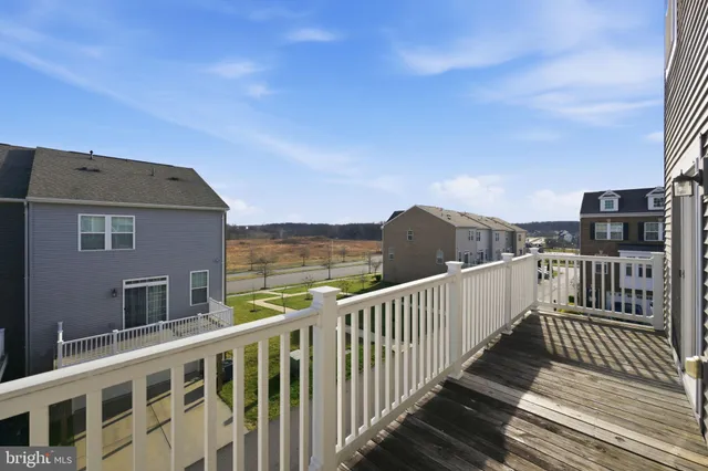 a view of a balcony with city view