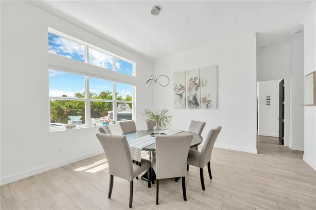 a view of yard from outdoor seating