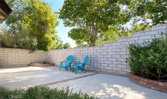 a view of outdoor space with seating area