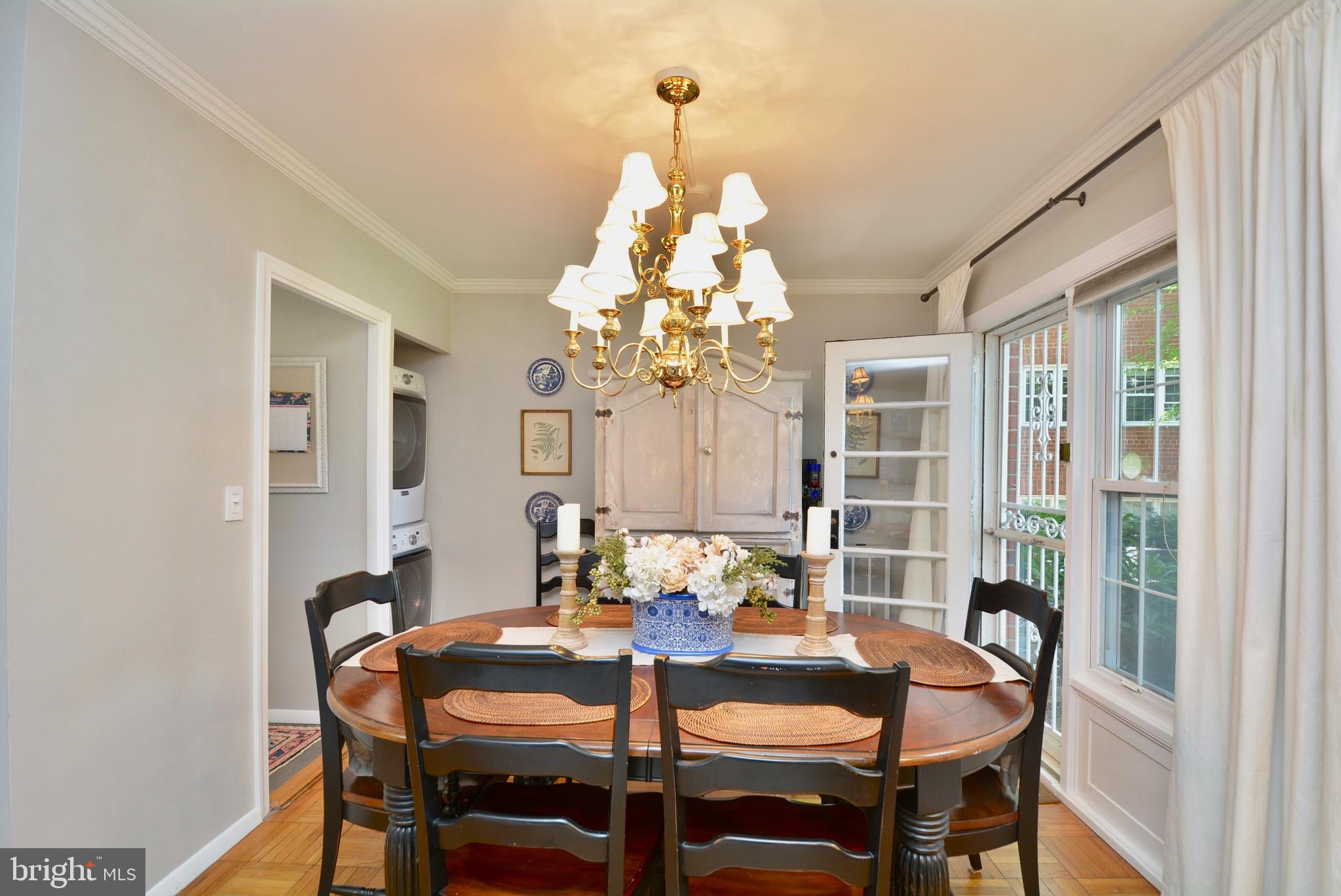 1635 Ripon Place Alexandria, VA 22302 - Photo 10 of 37 Dining room with gorgeous Hinkley chandelier