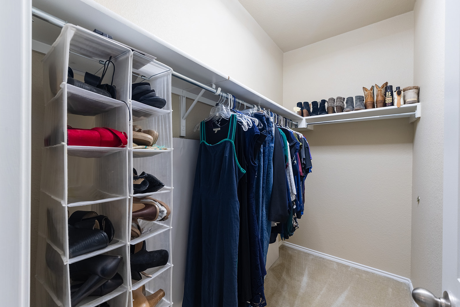 437 Sheepshank Drive Georgetown, TX 78633 - Photo 10 of 22 Ample closet space just off the bedroom with potential to utilize the vertical space for more clothes and storage.