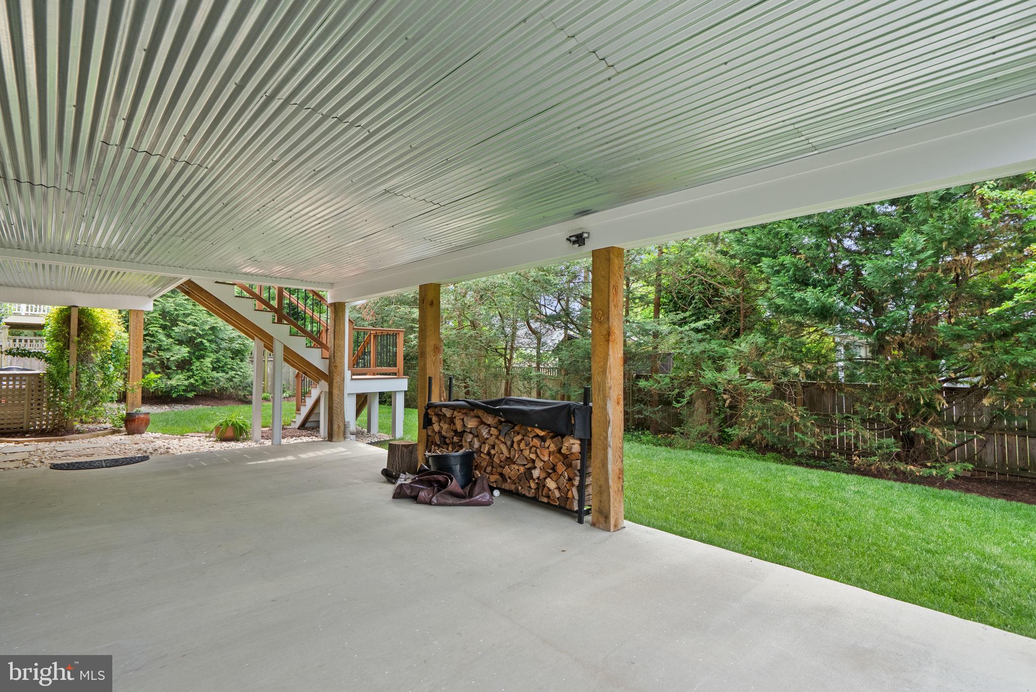 4702 Edgefield Road Bethesda, MD 20814 - Photo 58 of 58 Serene outdoor retreat beneath the deck.